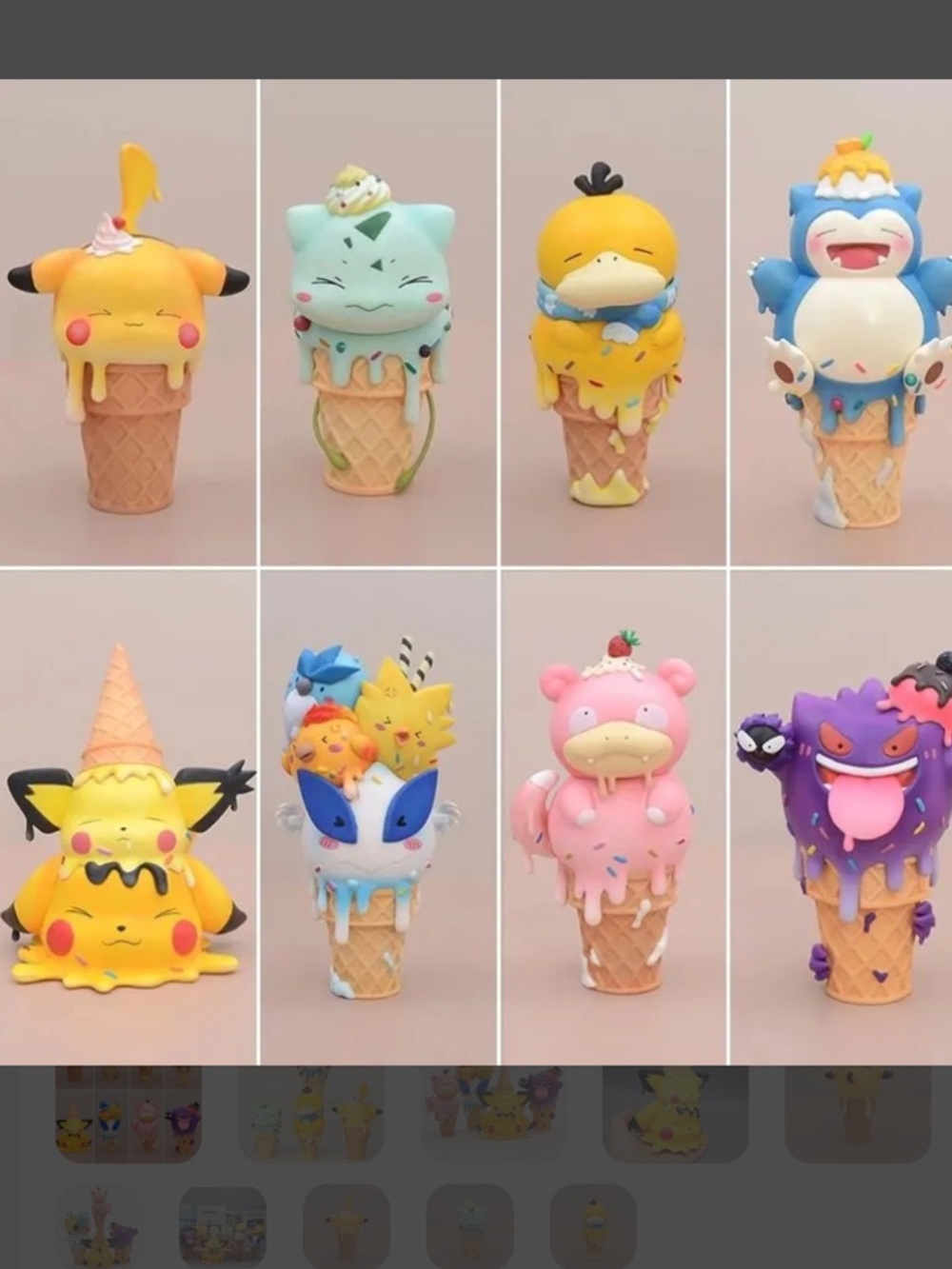 Pokemon Ice cream figurines brand new